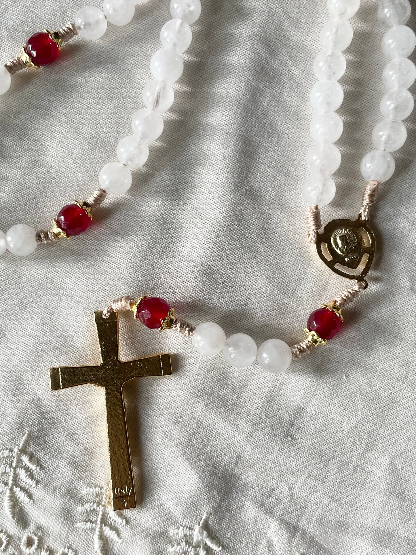 Life’s Hard Pray Harder Sacred Heart Rosary