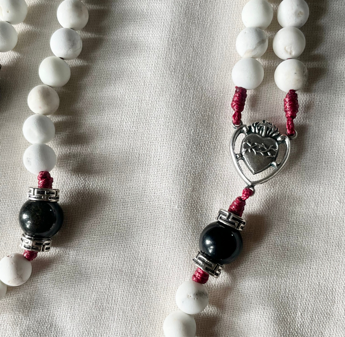 Life’s Hard Pray Harder Sacred Heart Rosary