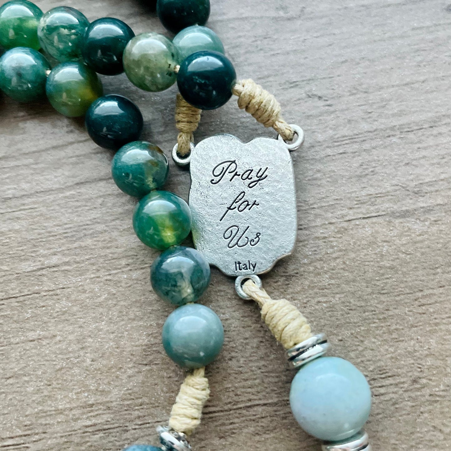 Holy Family Traditional Rosary with Papal Crucifix