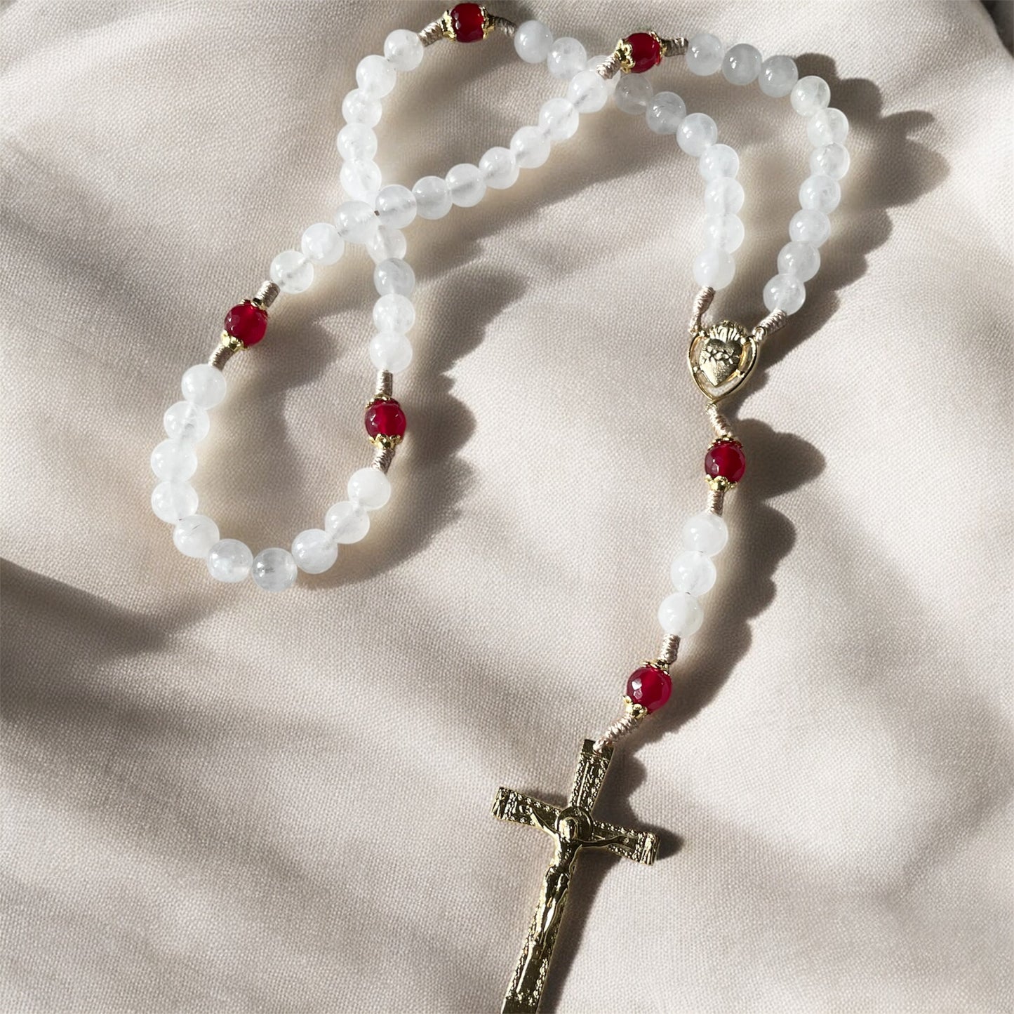 Life’s Hard Pray Harder Sacred Heart Rosary