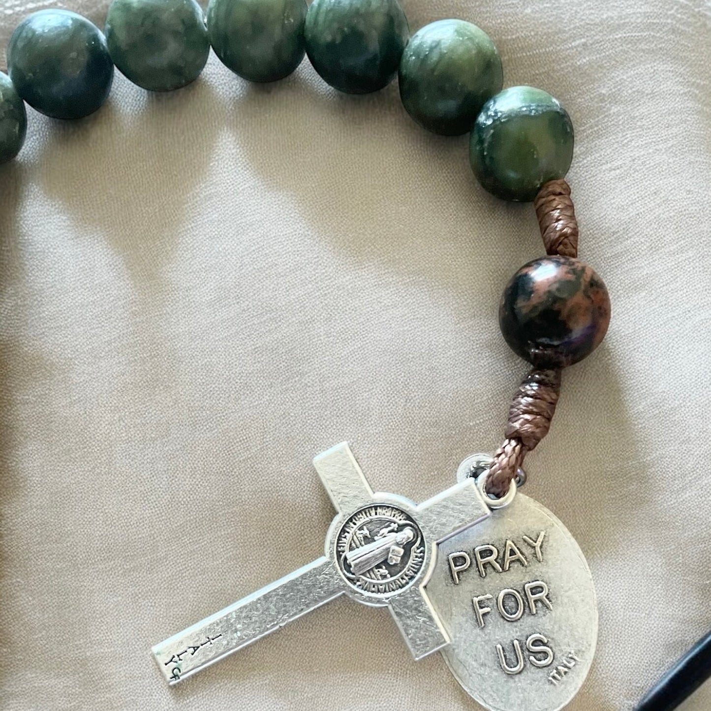 Saint Sebastian Keychain Rosary