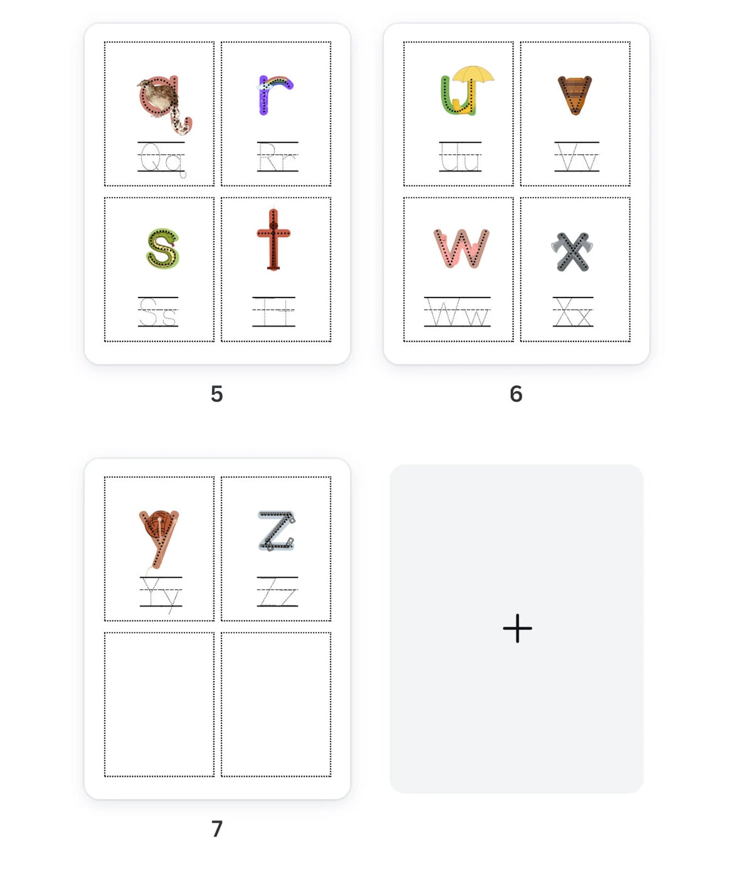 Embedded Mnemonics Alphabet A through Z with pictures of most common sounds and short vowels