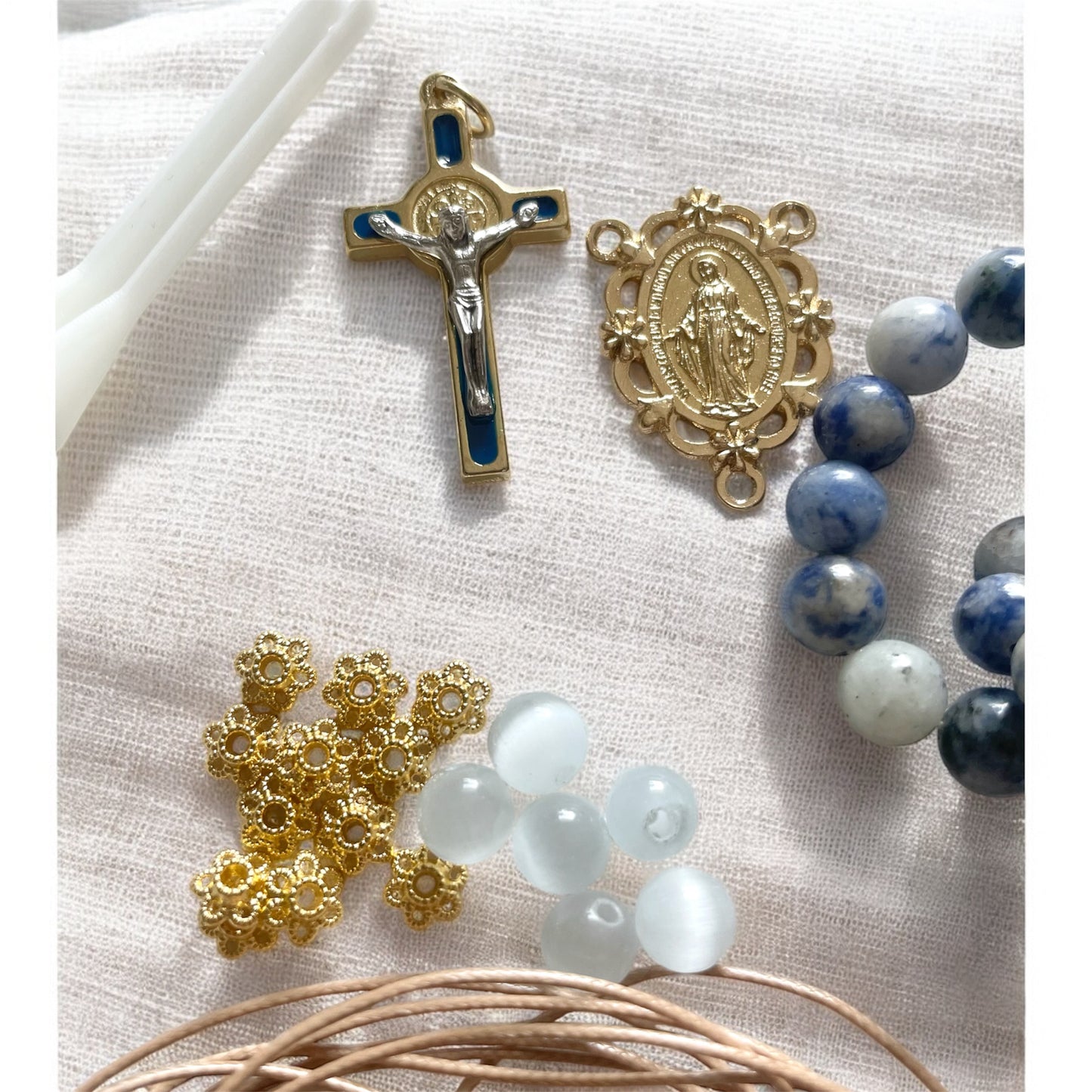 DIY Rosary Kit Blessed Virgin - Miraculous Medal Rosary