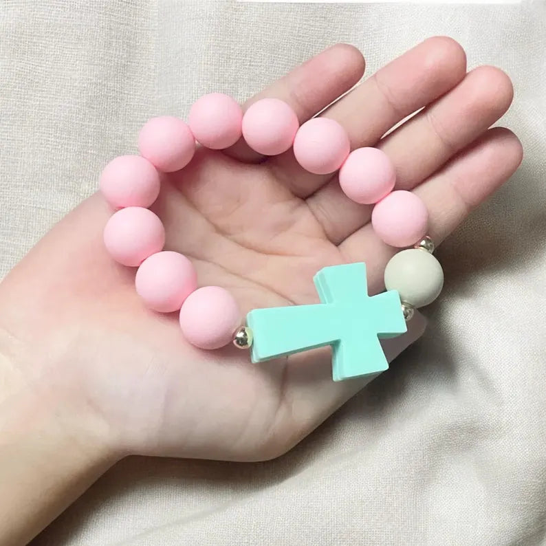 Toddler Silicone Rosary Bracelet
