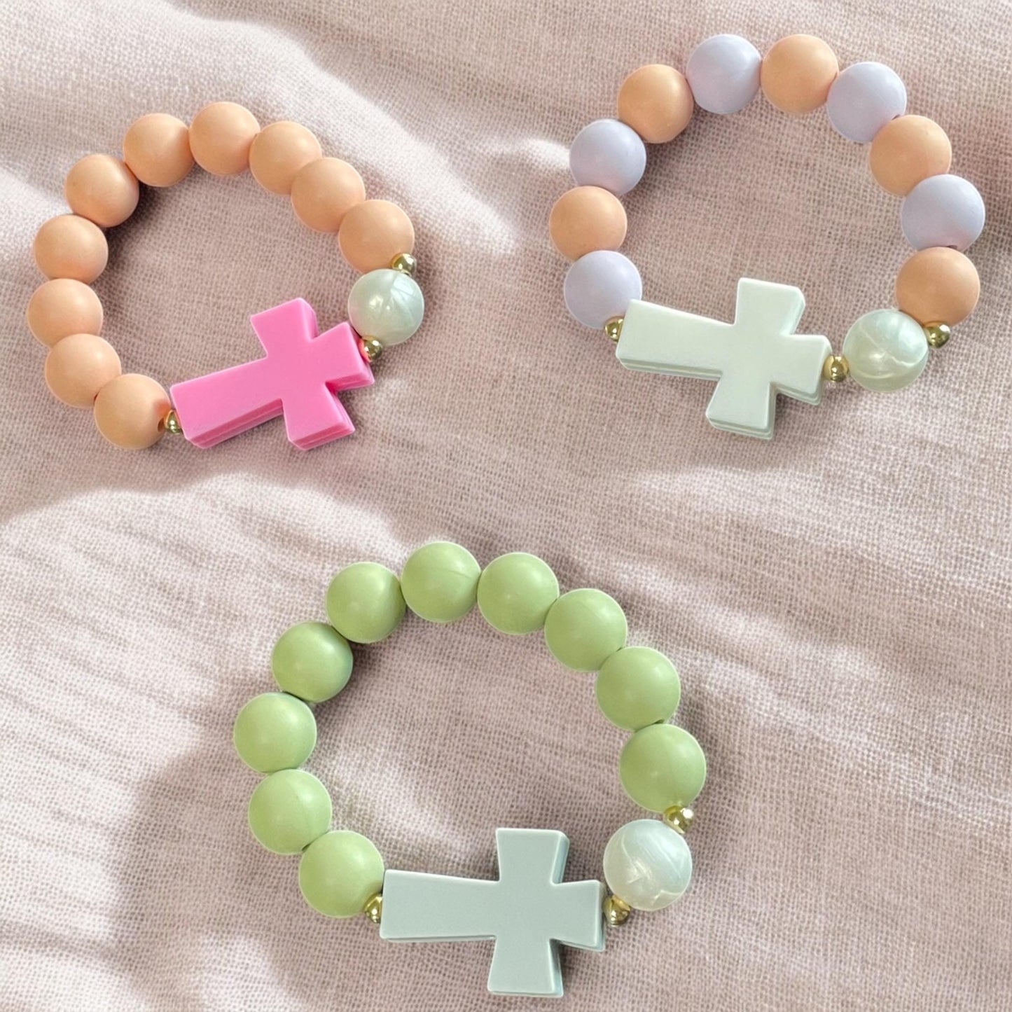 Toddler Silicone Rosary Bracelet