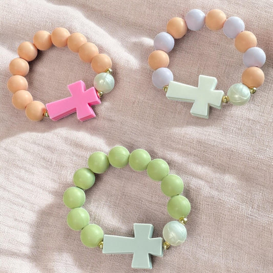 Toddler Silicone Rosary Bracelet