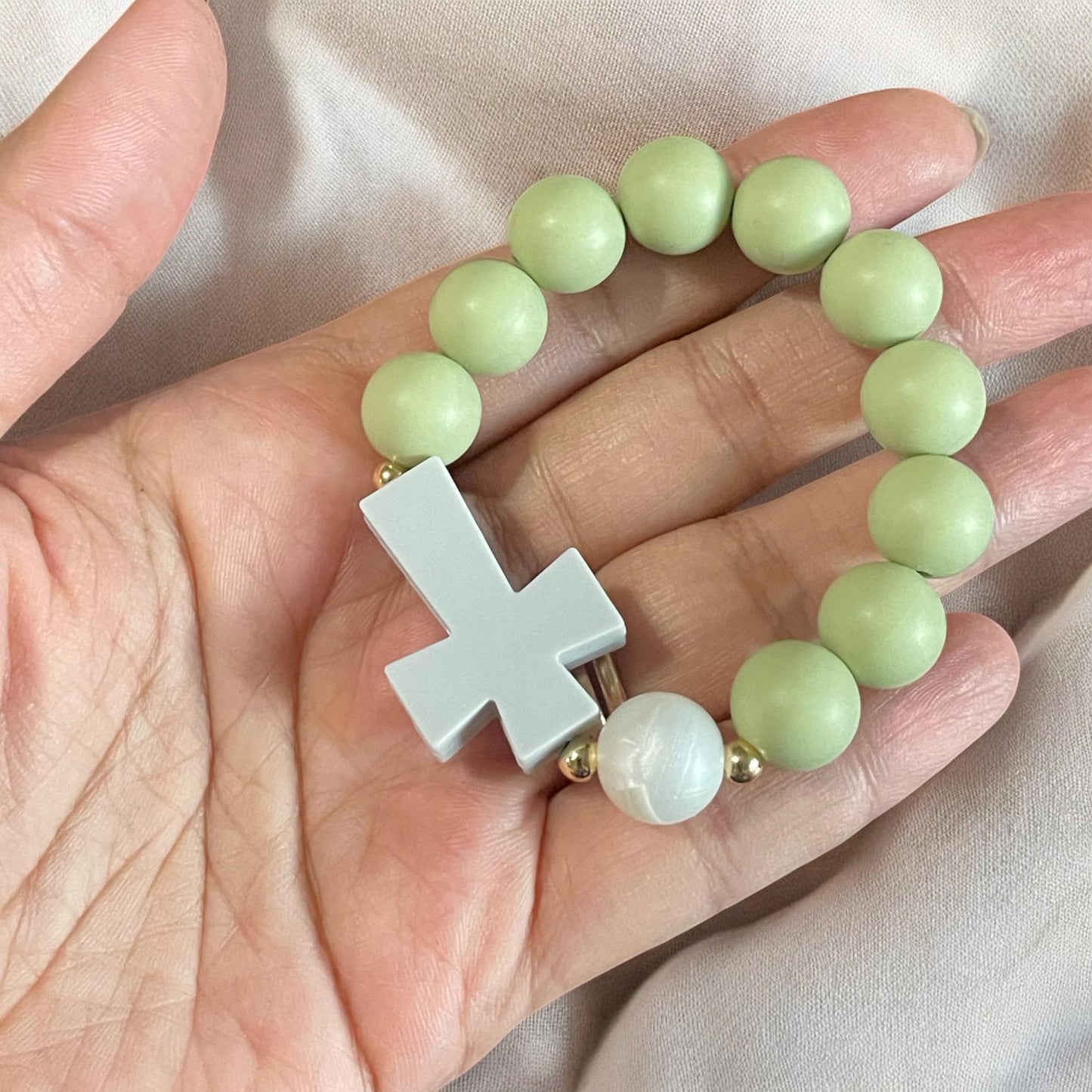 Toddler Silicone Rosary Bracelet