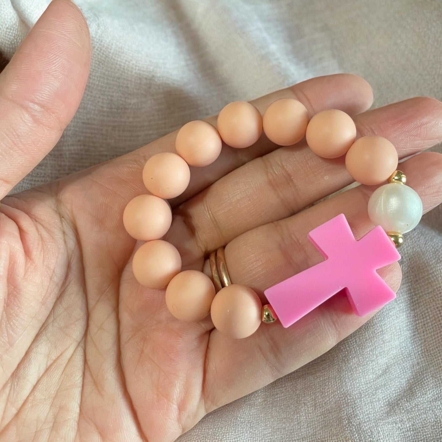 Toddler Silicone Rosary Bracelet