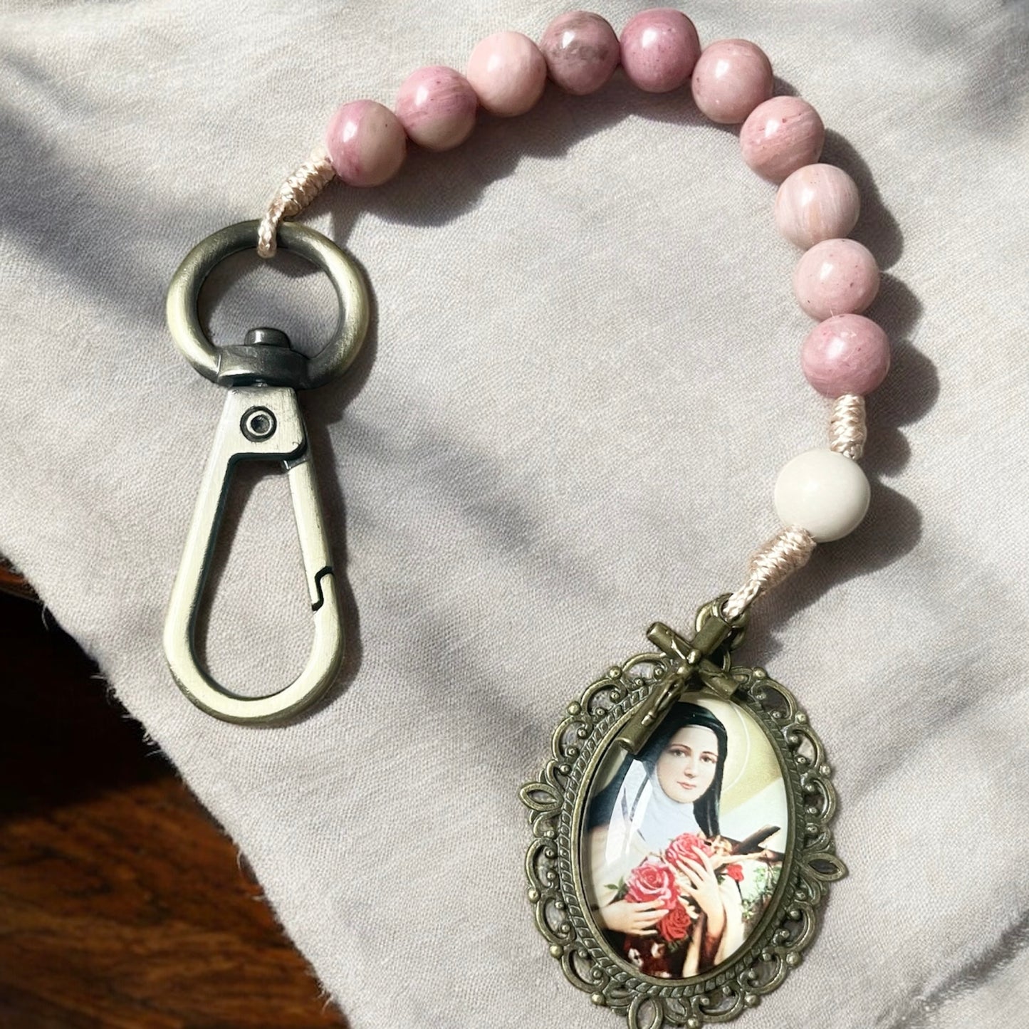 Pocket Rosary Keychain - Various Saints