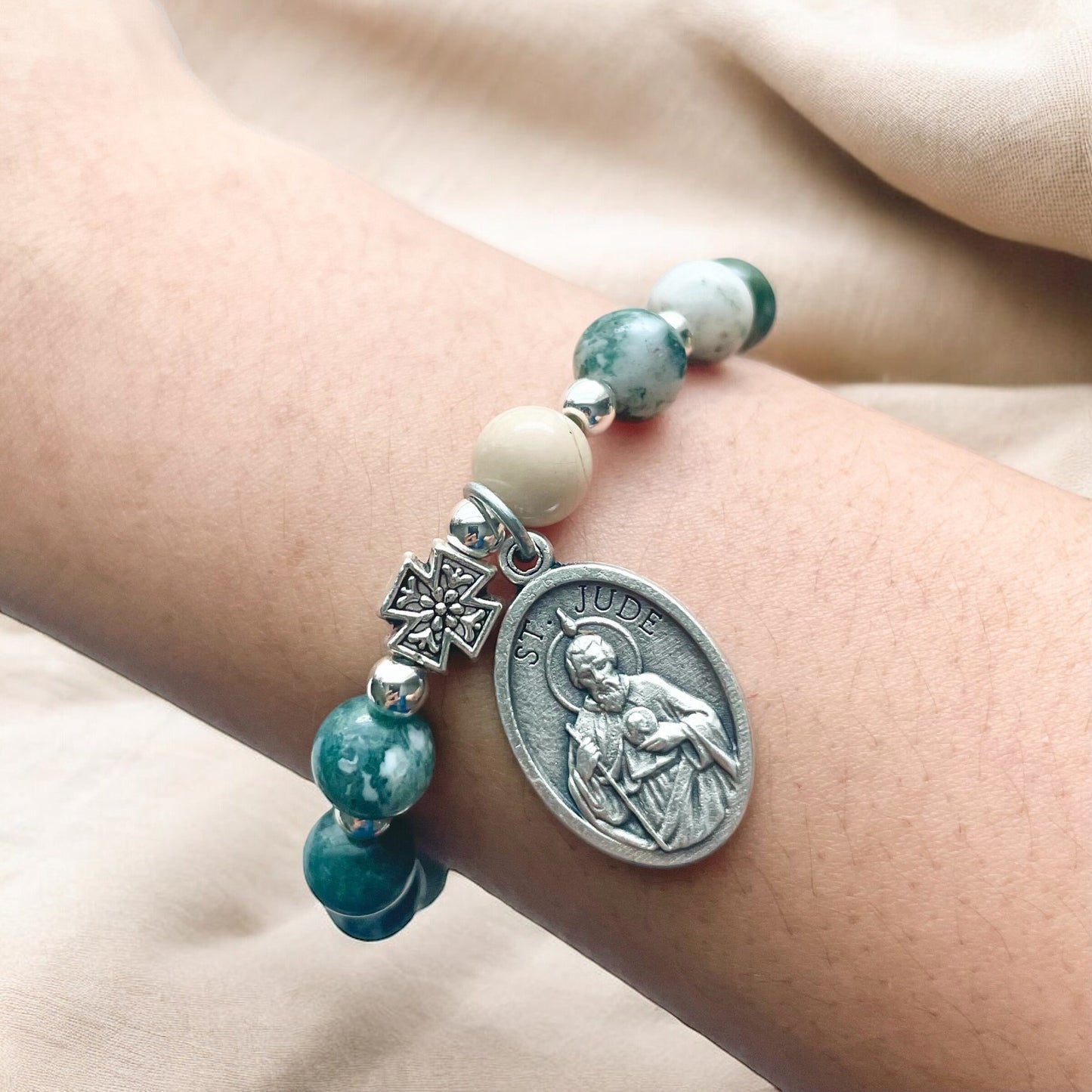 Saint Jude Rosary Bracelet - Patron of the Impossible