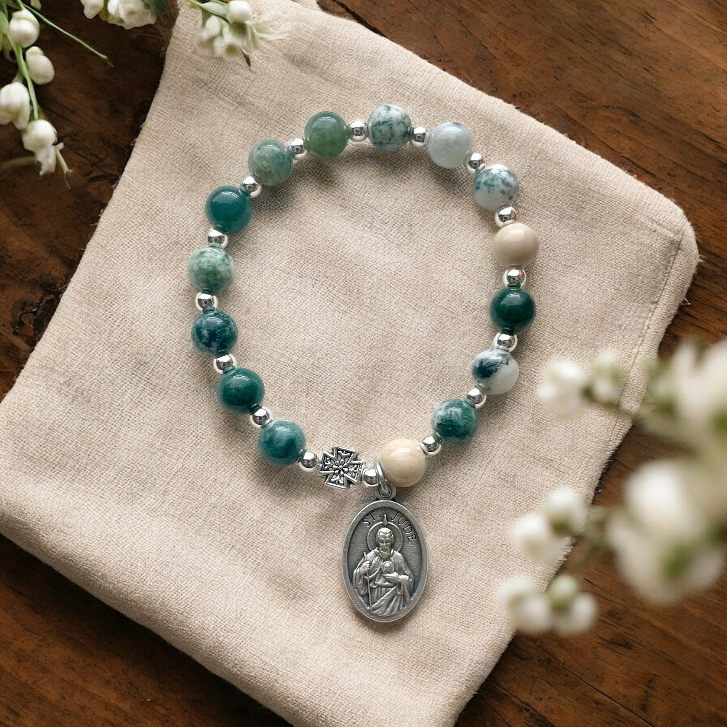 Saint Jude Rosary Bracelet - Patron of the Impossible