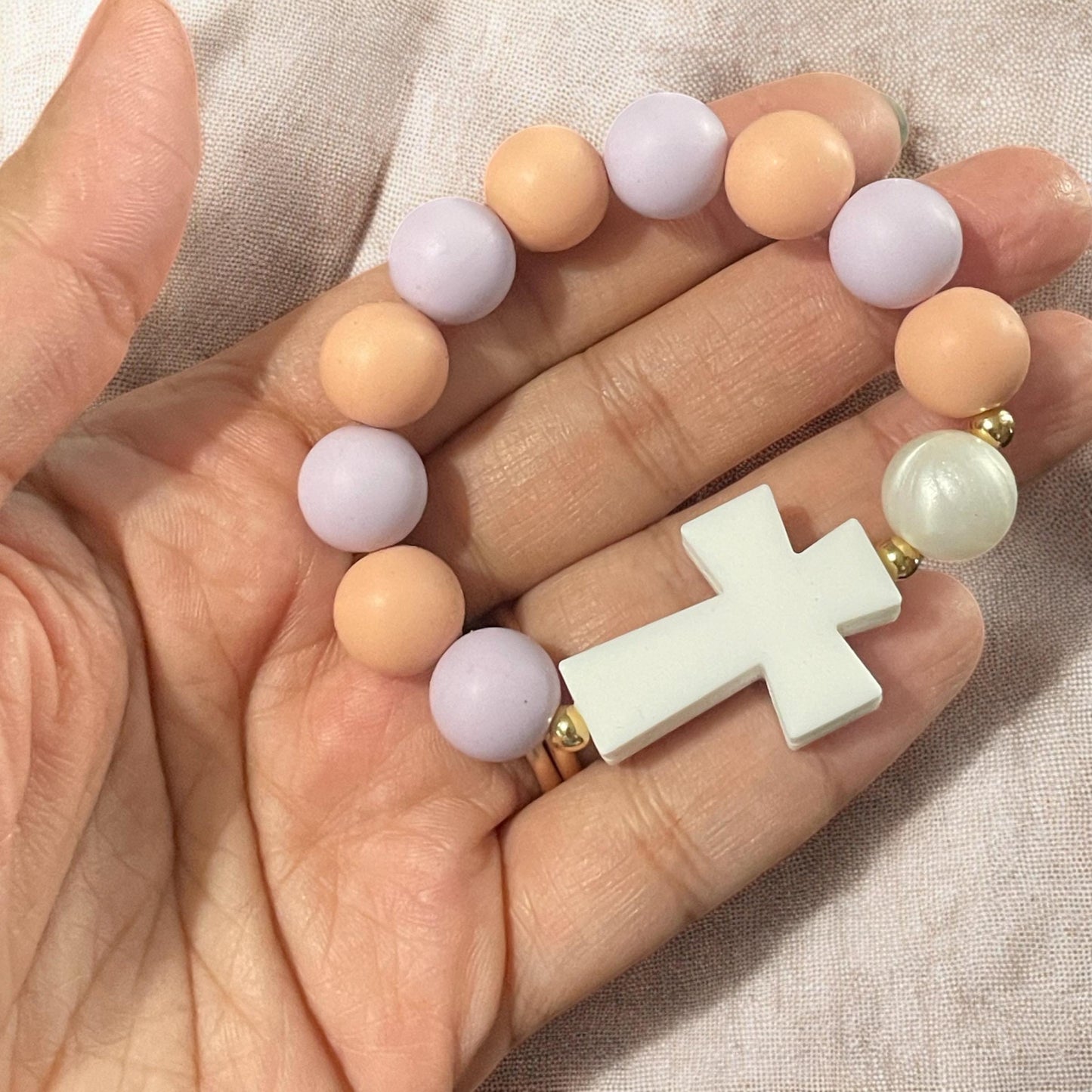 Toddler Silicone Rosary Bracelet