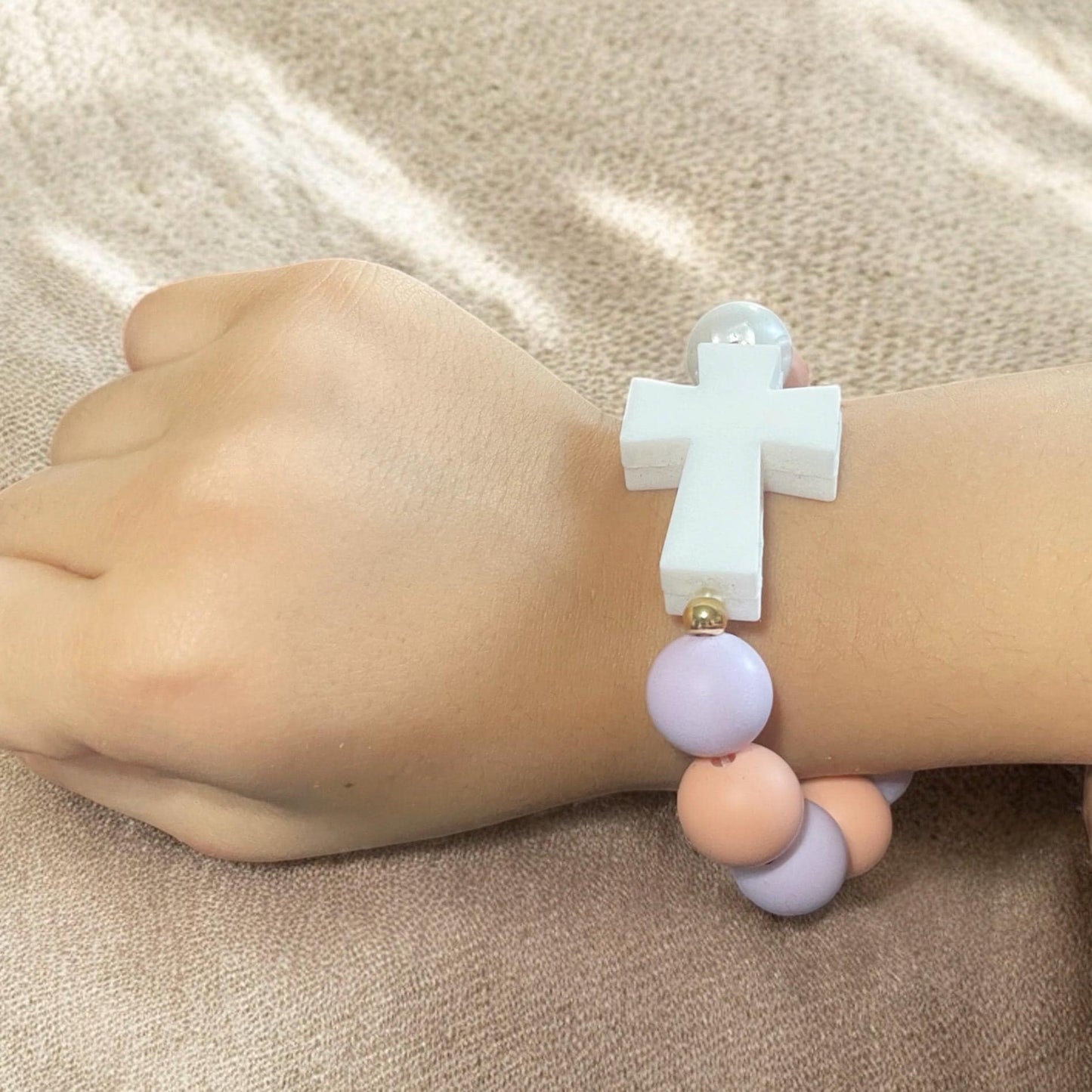 Toddler Silicone Rosary Bracelet